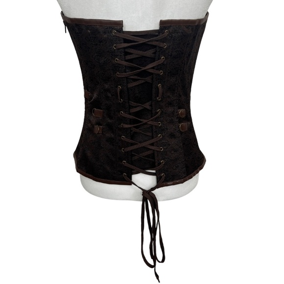 Charmian Steampunk Spiral Steel Boned Corset - Picture 5 of 6